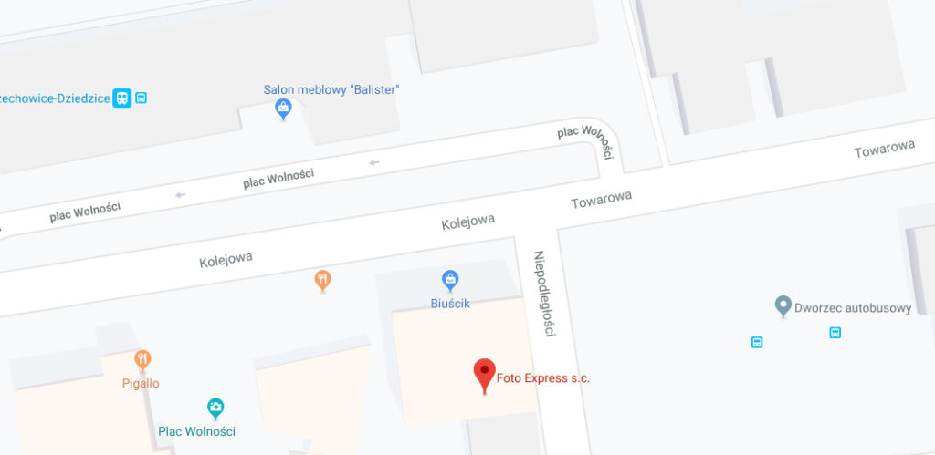 Lokalizacja Foto Express Czechowice na mapie Google